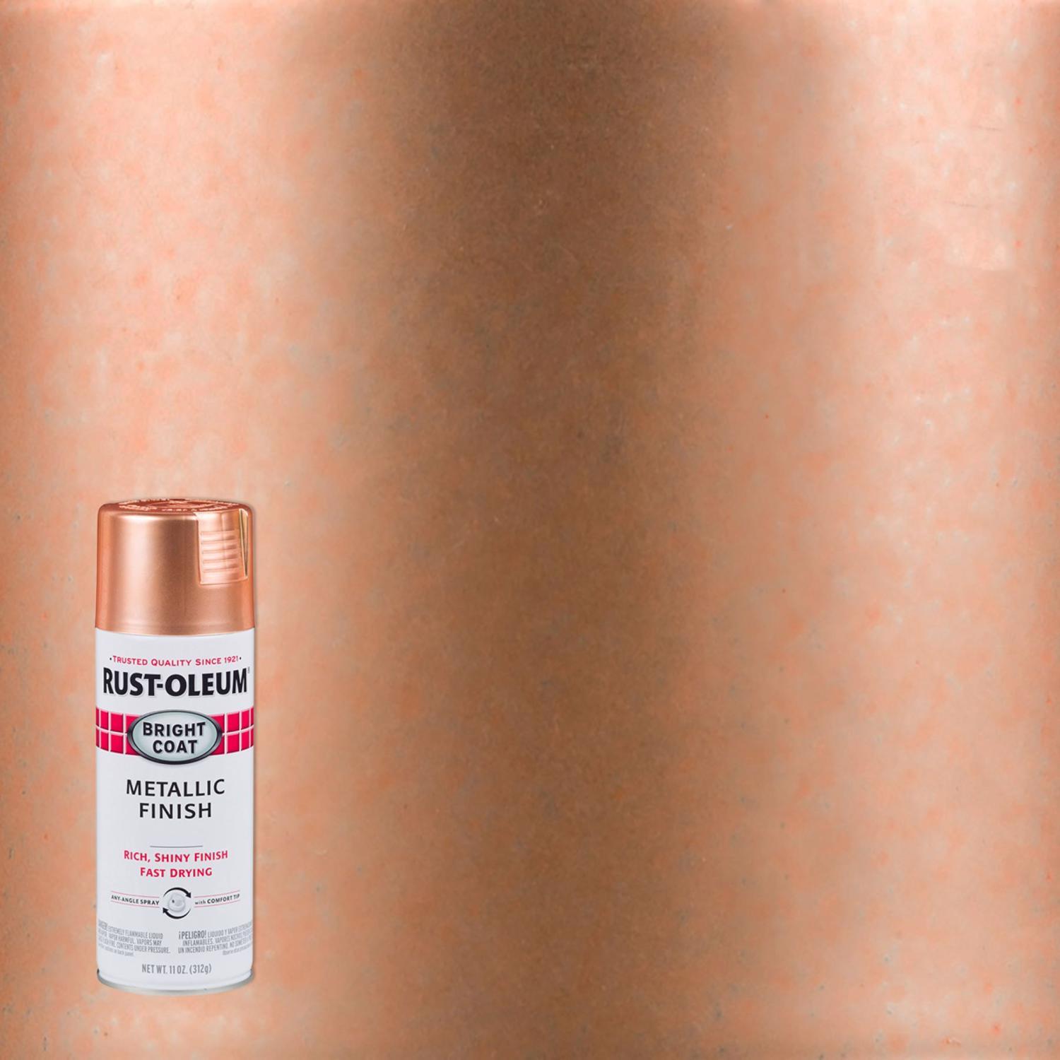 Rust-Oleum Bright Coat Gloss Copper Spray Paint 11 oz