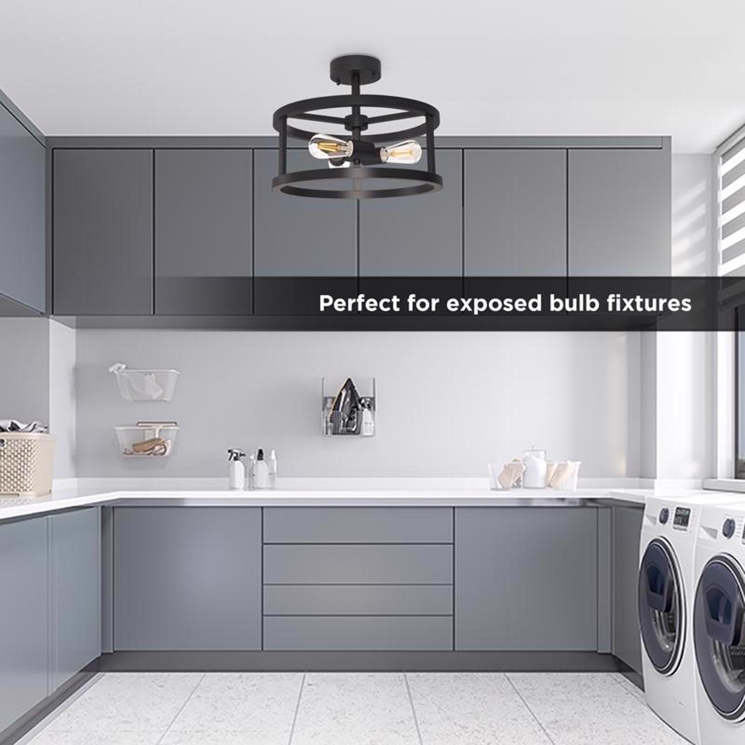 Feit ST19 E26 (Medium) LED Motion Activated Bulb Soft White 60 Watt Equivalence 1 pk