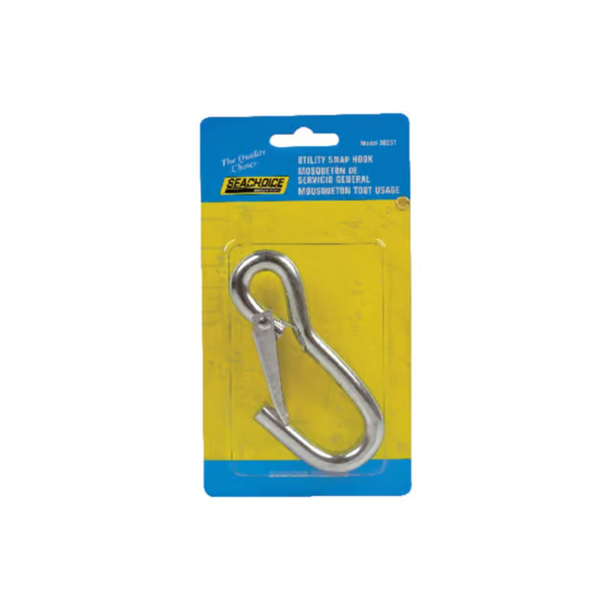 Seachoice Zinc-Plated Steel 4-1/2 in. L Utility Snap Hook 1 Pack