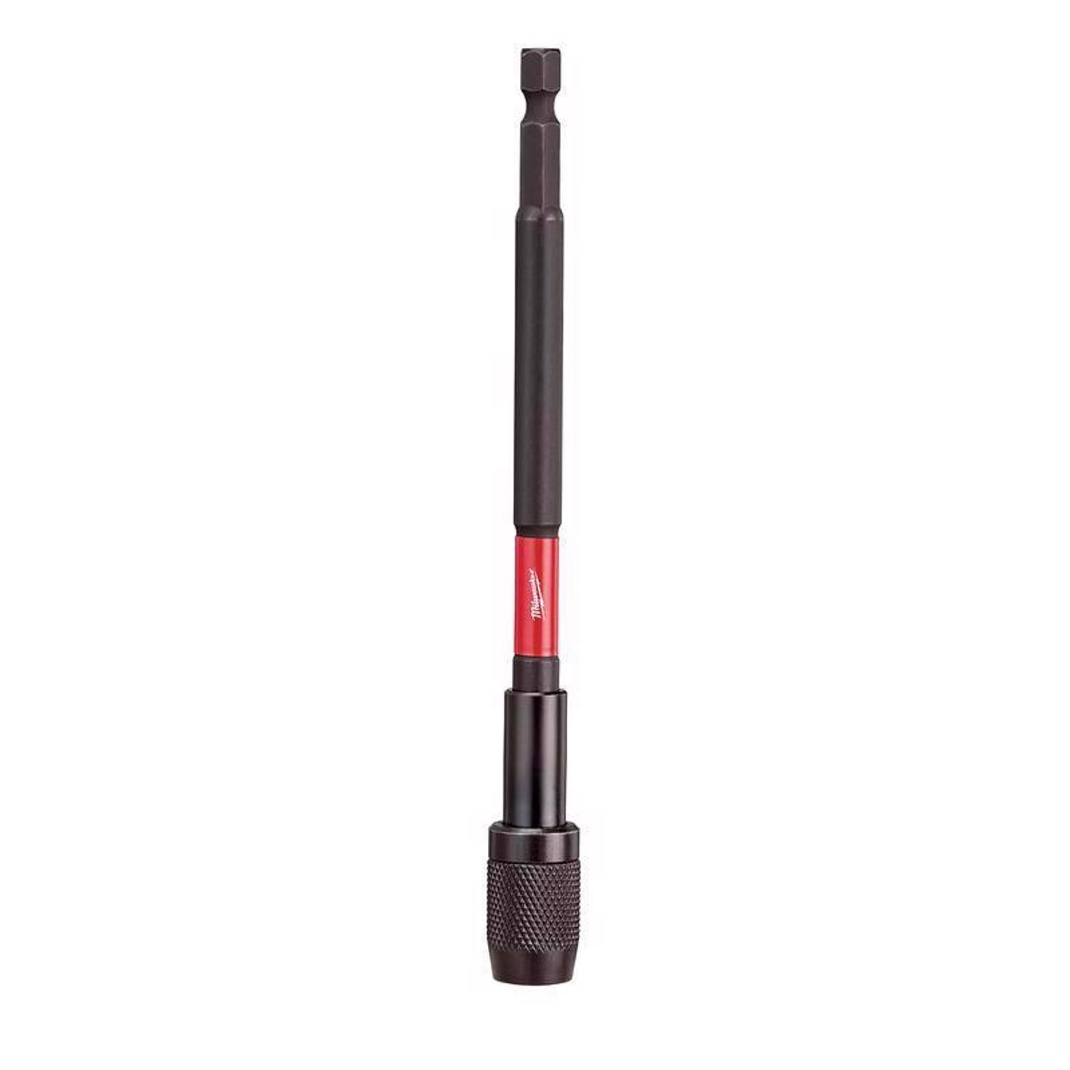 Milwaukee Shockwave 6 in. Alloy Steel Impact Magnetic Locking Bit Holder 1/4 in. Hex Shank 1 pc