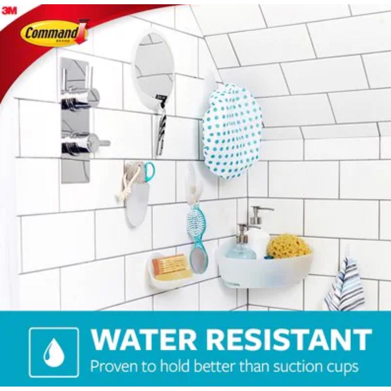 3M Command Medium Plastic Bath Hook 3.125 in. L 2 pk