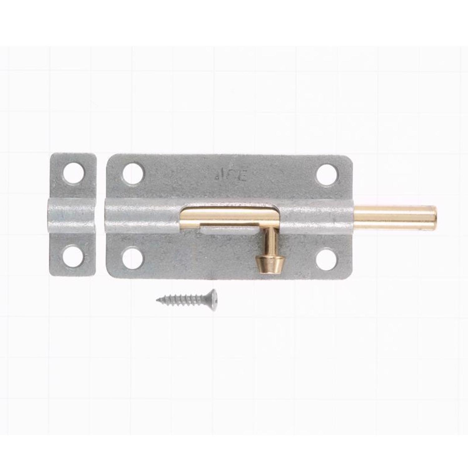 Ace 4 in. L Galvanized Steel Barrel Bolt 1 pk