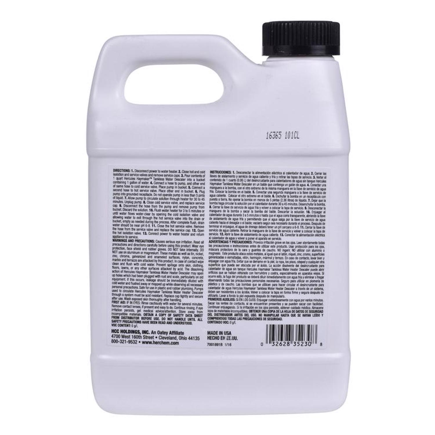 Haymaker 32 oz Tankless Water Heater Descaler