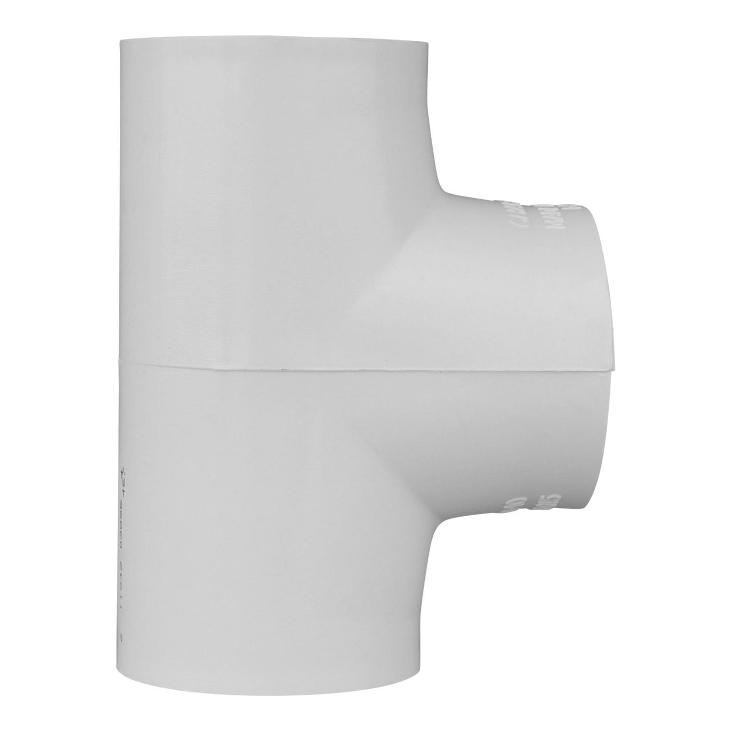 Charlotte Pipe Schedule 40 1-1/2 in. Slip X 1-1/2 in. D Slip PVC Tee 1 pk