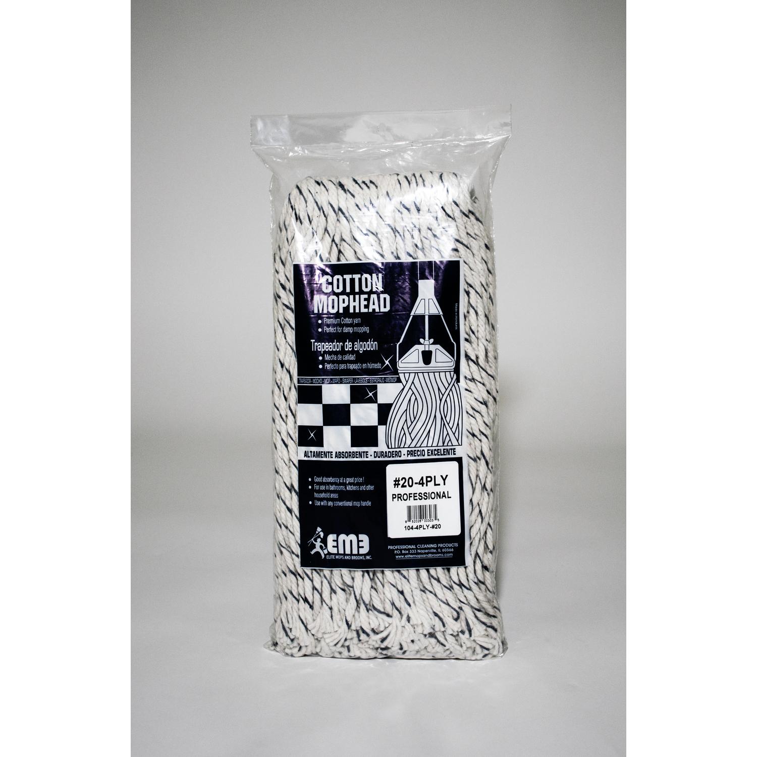 Elite Mops and Brooms #20 Cut End Cotton Mop Refill 1 pk