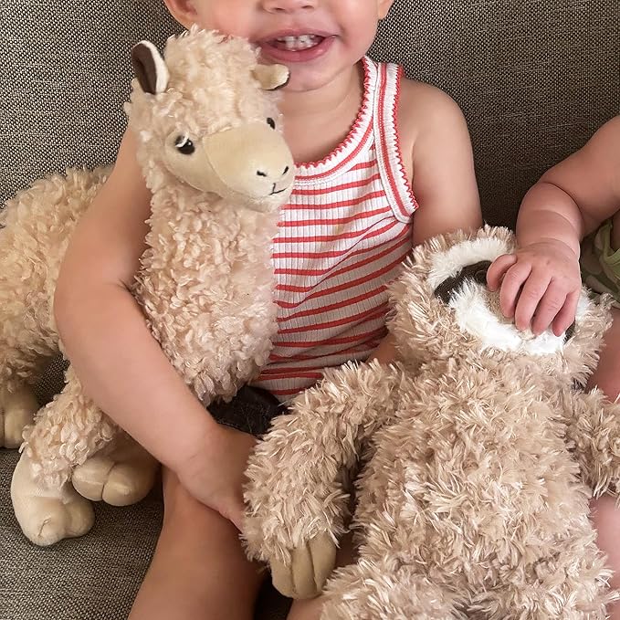 The Petting Zoo Alpaca Stuffed Animal Plushie, Gifts for Kids, Wild Onez Zoo Animals, Alpaca Plush Toy 14 in.