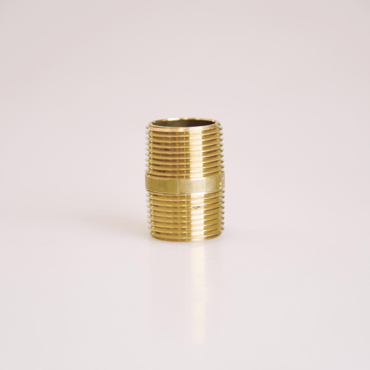 ATC 3/4 in. MPT 3/4 in. D MPT Yellow Brass Nipple 1-1/2 in. L