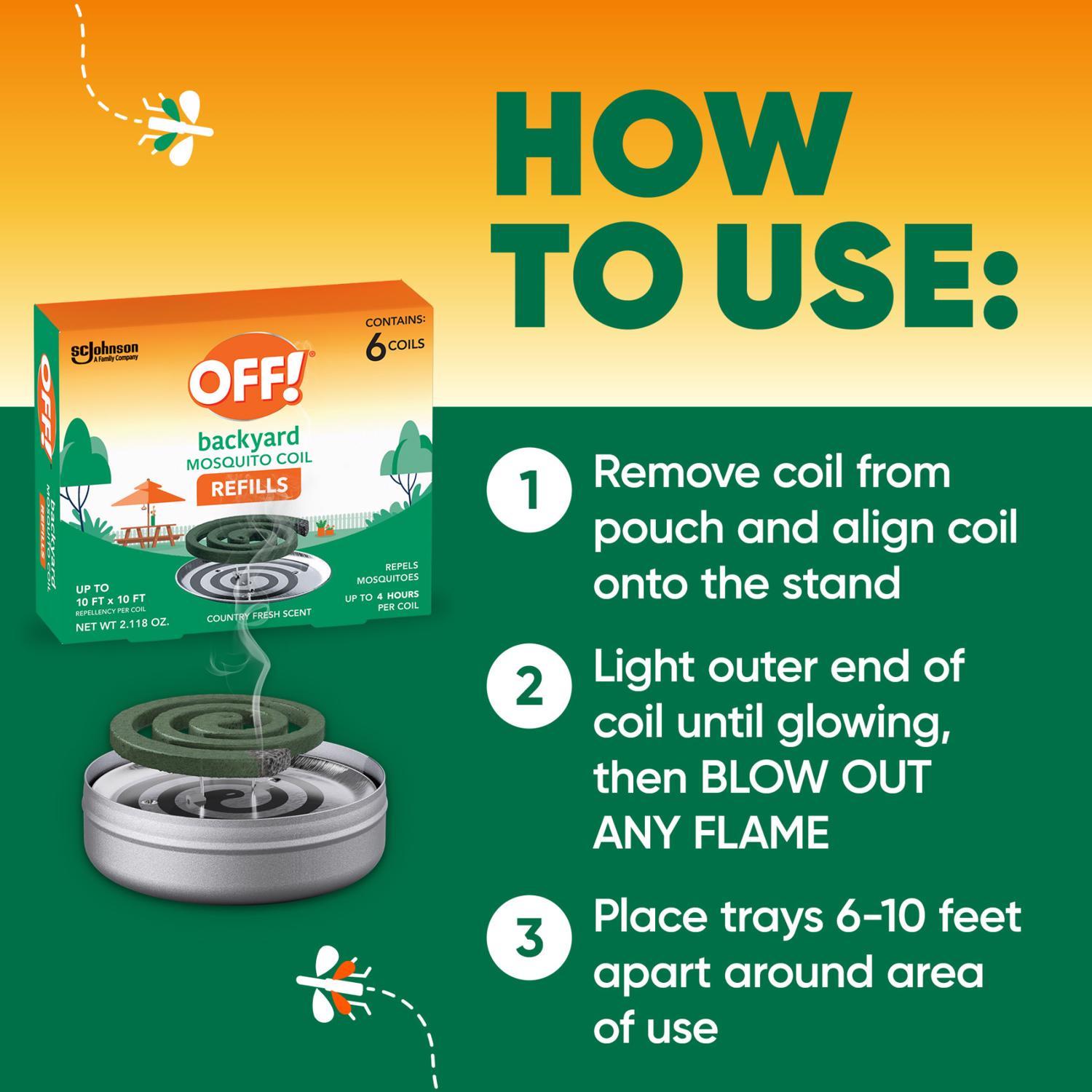 OFF! Insect Repellent Refill Coil For Mosquitoes 2.118 oz