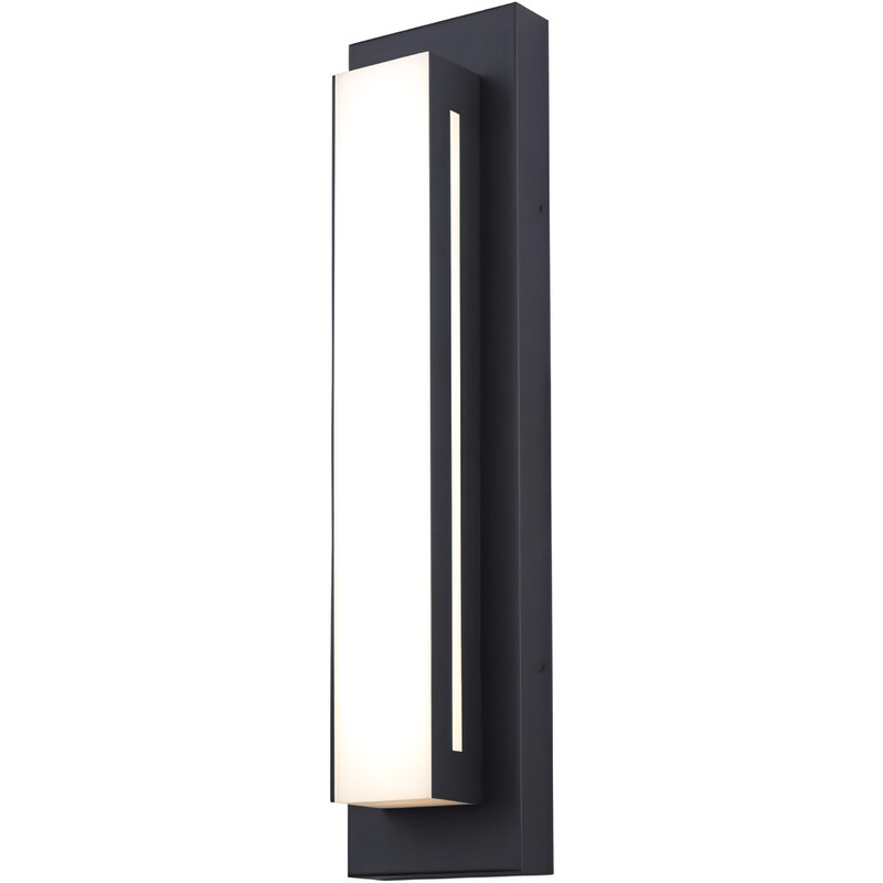 Canarm Amani LED 17.75 in. Black Outdoor Wall Lantern