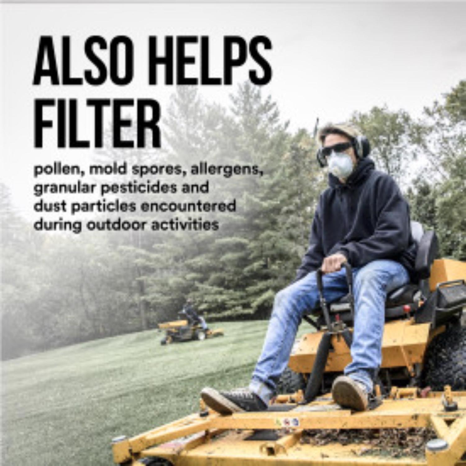 3M N95 Paint Sanding Cup Disposable Respirator Pro-Series Valved White 10 pc