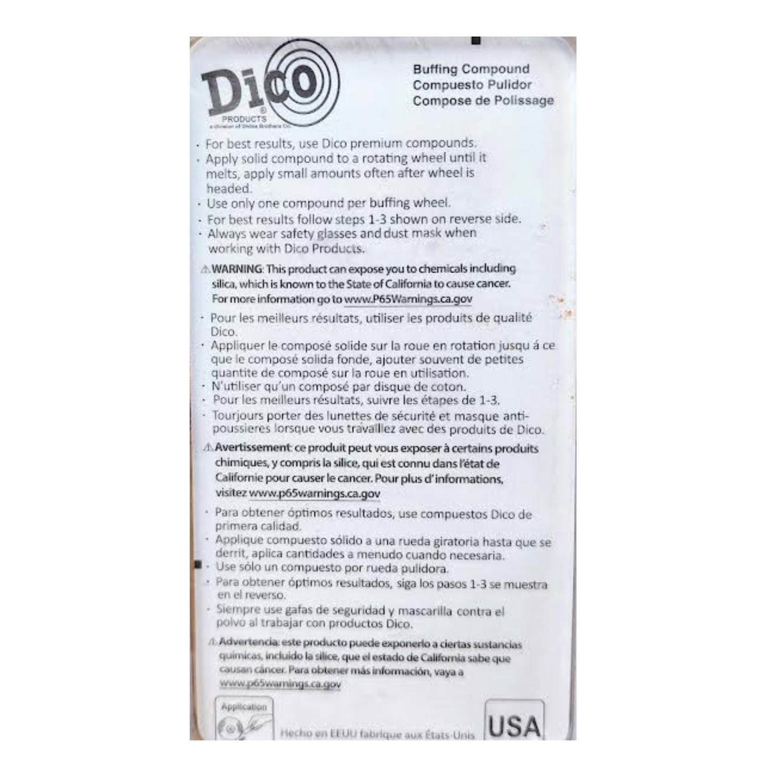 Dico Cordless 1 in. Buffing Compound 1 each