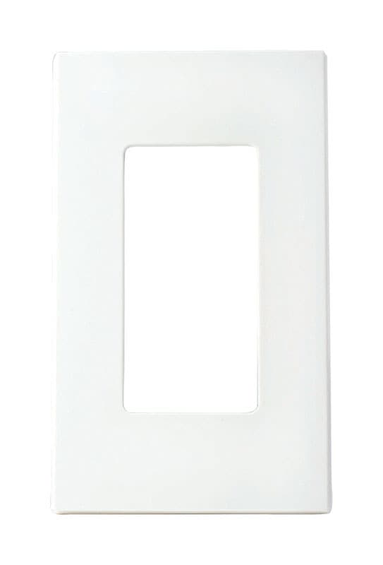 Leviton Decora White 1 gang Polycarbonate Decorator Wall Plate 1 pk