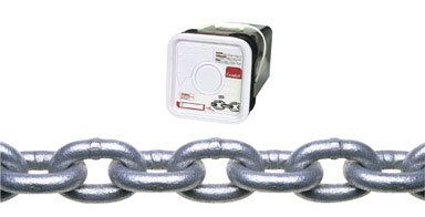 Campbell Chain Oval Link Proof Coil Chain 45 ft. L x 3/8 in. Dia. Silver Carbon Steel