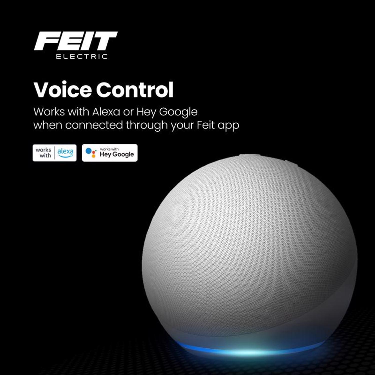 Feit Smart Home White Metal/Plastic Wireless Smart-Enabled Video Doorbell
