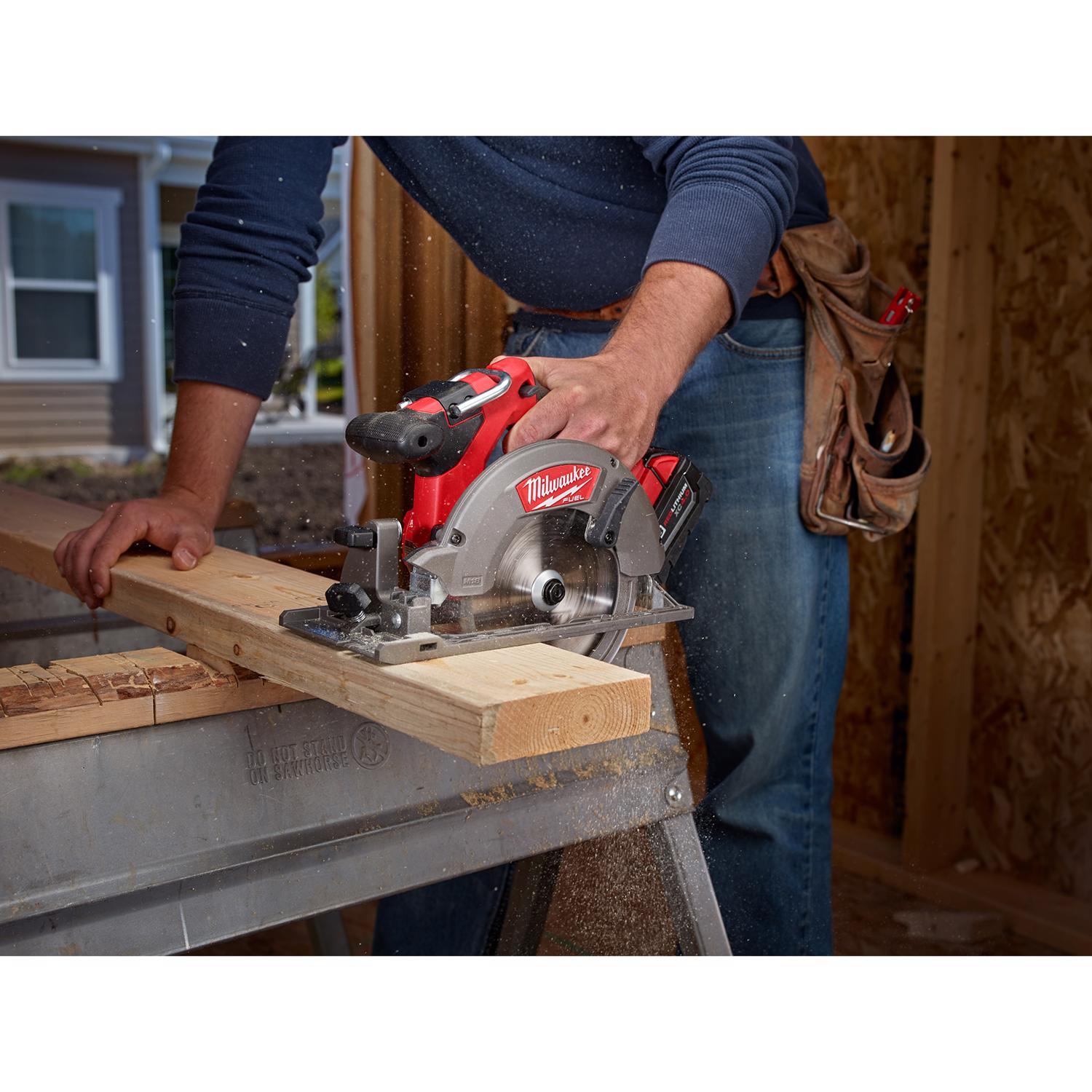 Milwaukee 6-1/2 in. D X 5/8 in. Fine Finish Tungsten Carbide Circular Saw Blade 40 teeth 1 pc