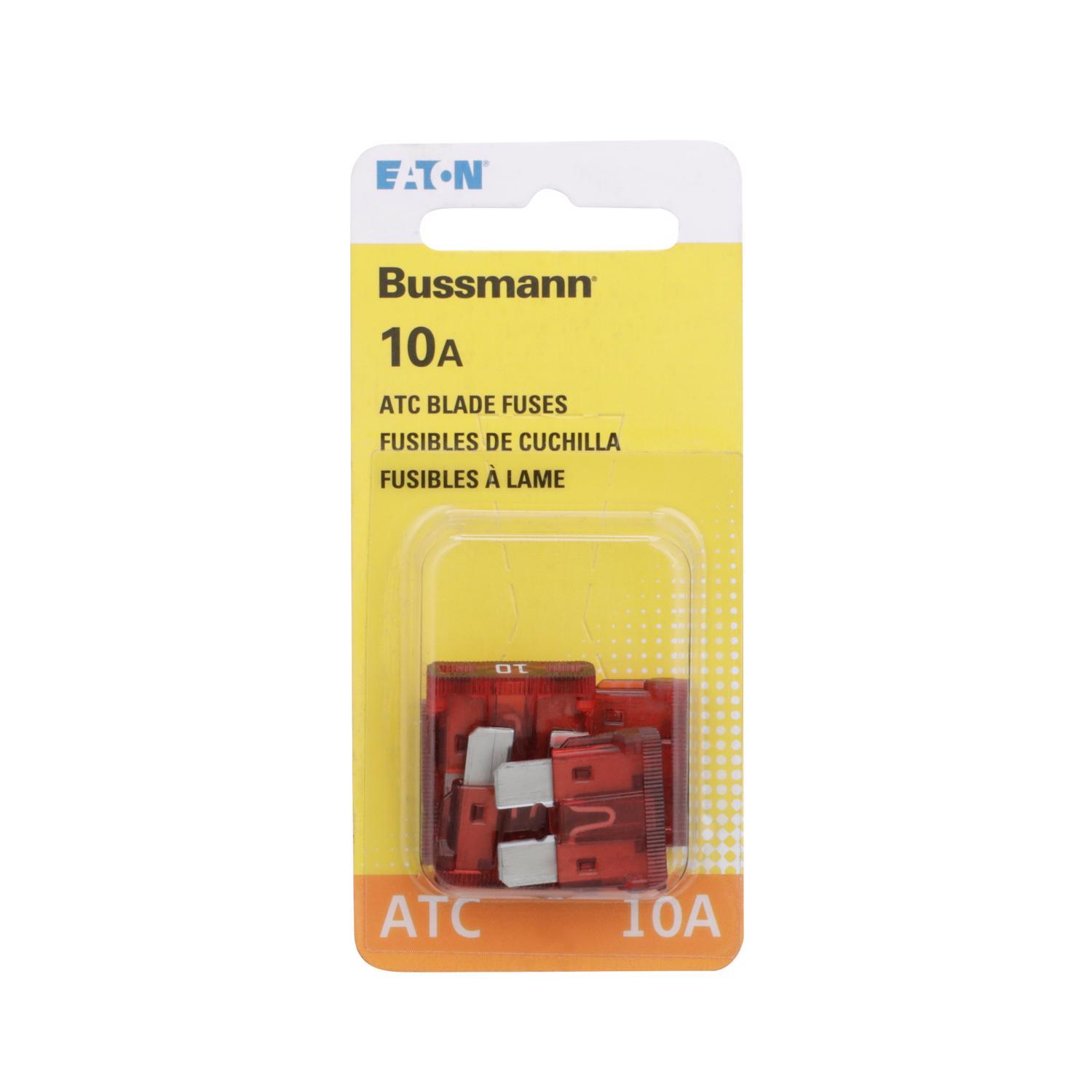 Bussmann 10 amps ATC Red Blade Fuse 5 pk