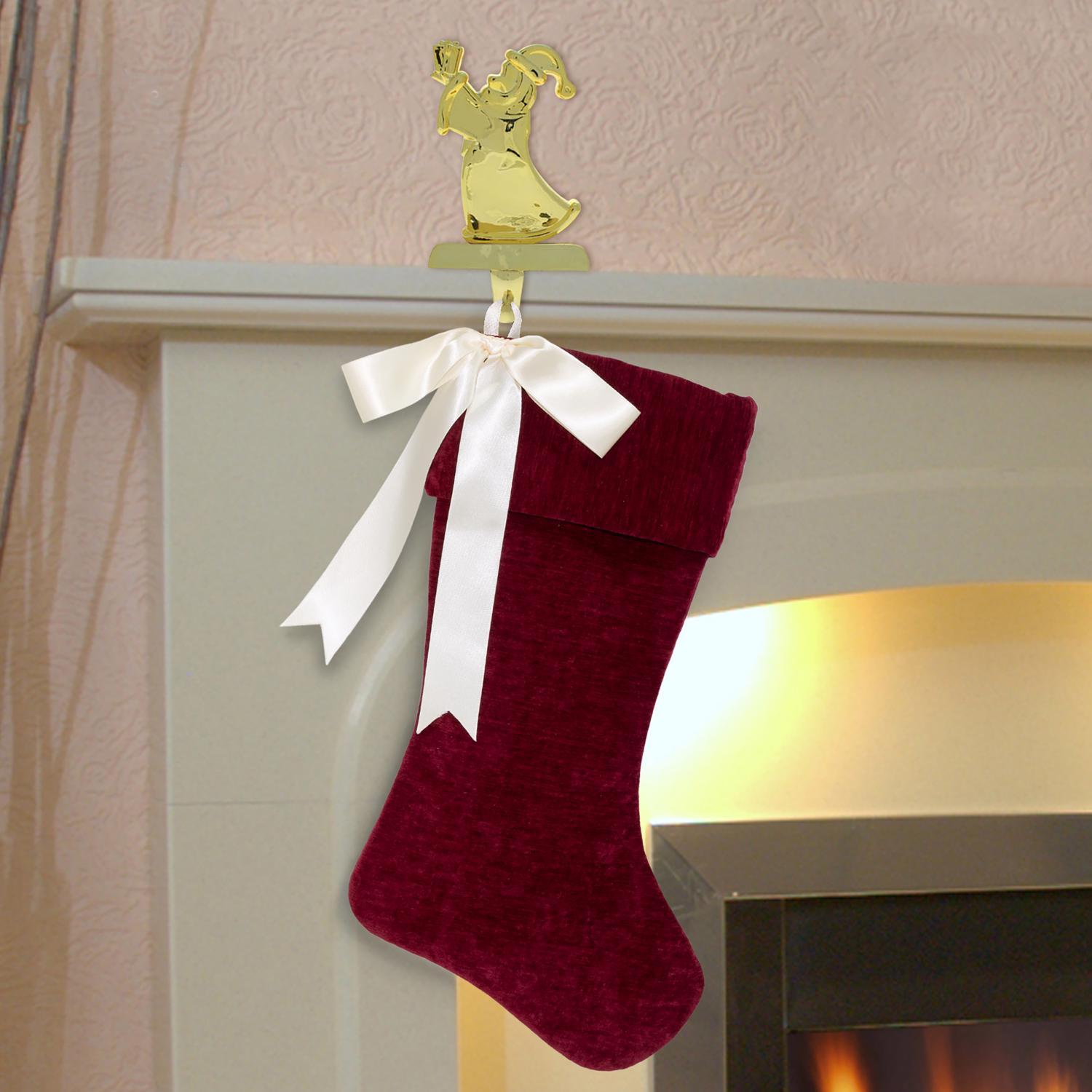 Dyno Red/White Matte W/Bow Christmas Stocking 20 in.