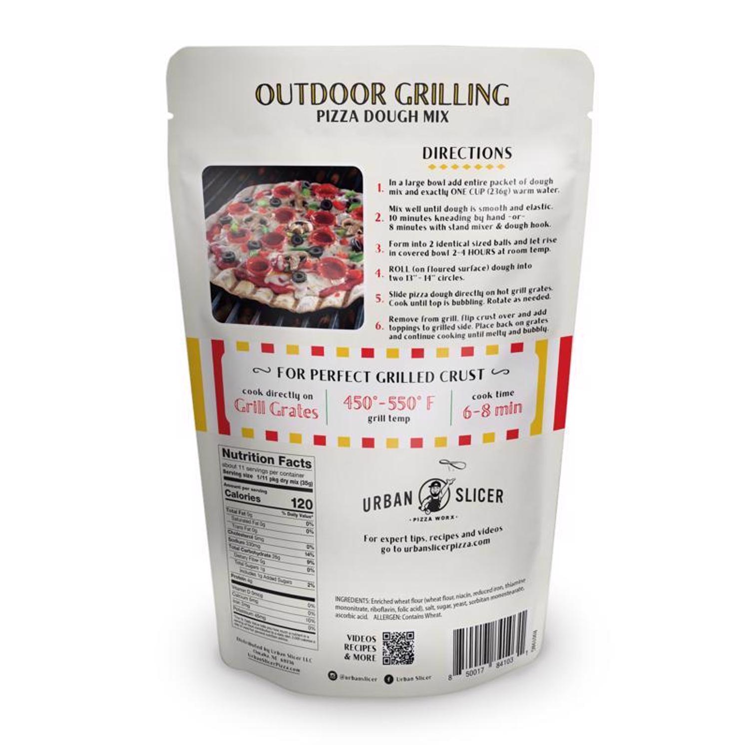 Urban Slicer Pizza Worx Pizza Dough Outdoor Grilling Pizza Dough Mix 13.4 oz
