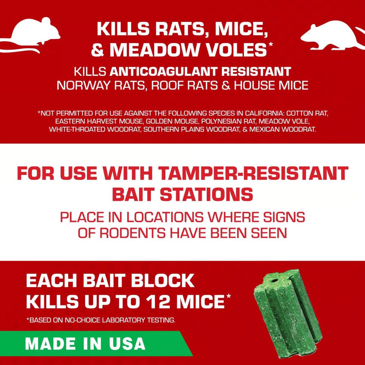 Tomcat Bait Chunx Bait Blocks For Mice and Rats 4.25 lb. 1 Pack