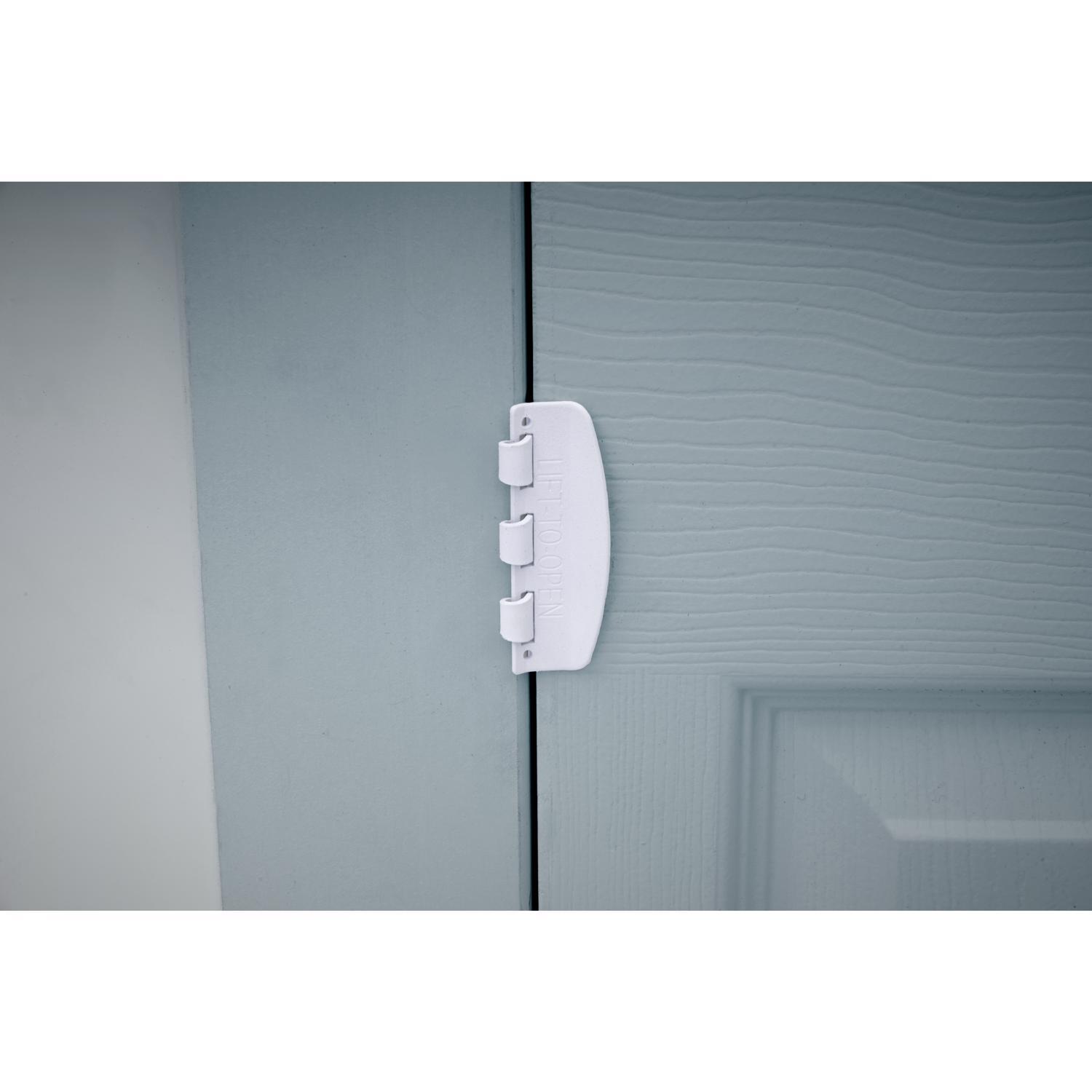Ace Matte White Steel Door Flip Lock 1 pk