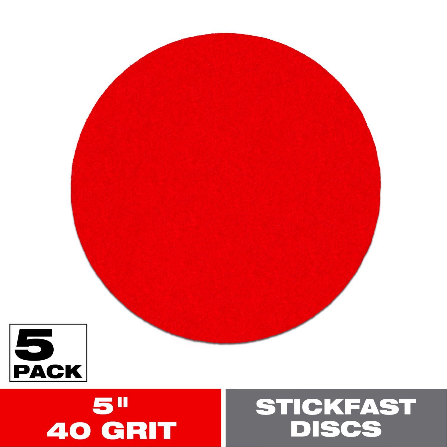 Diablo StickFast 5 in. Ceramic Blend Pressure Sensitive Adhesive Sanding Disc 40 Grit Ultra Coarse 5