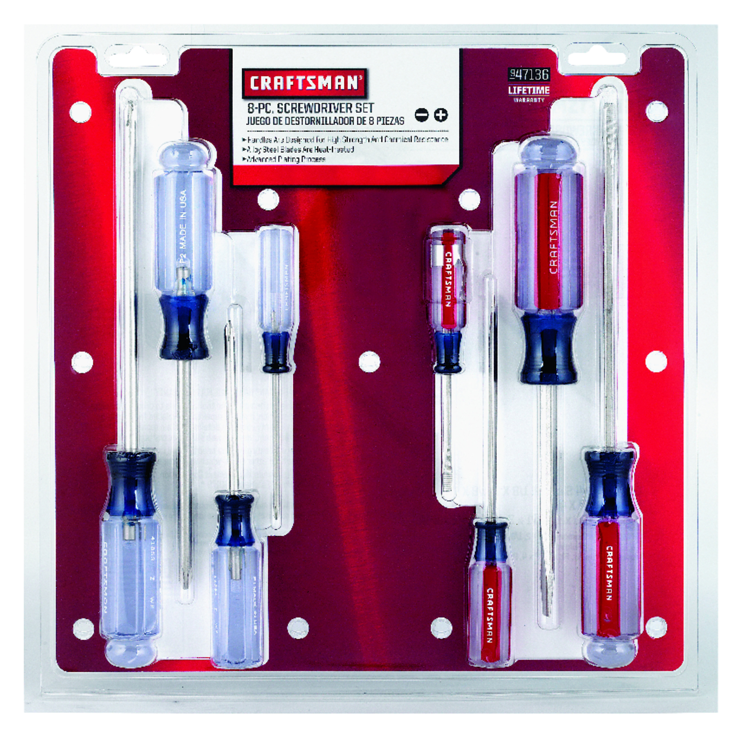 Craftsman Multi-Bit Screwdriver Set 8 in. 8 pc