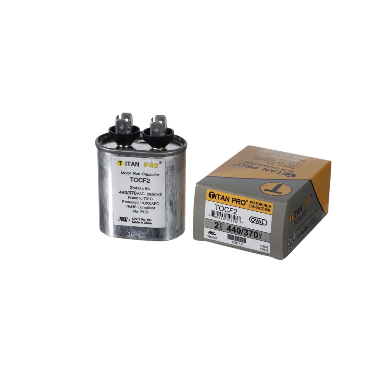 Titan Pro 2 MFD 440 V Oval Run Capacitor