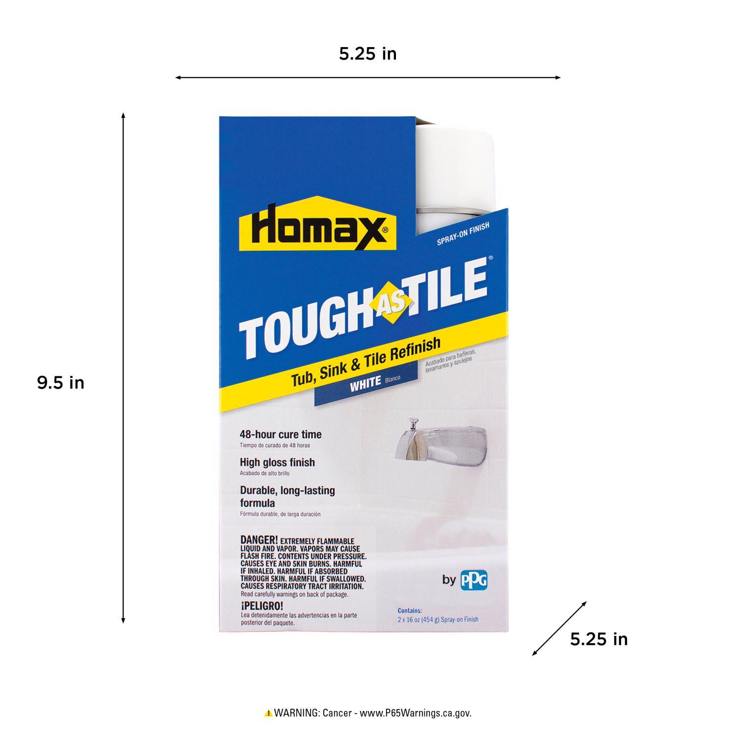 Homax Tough As Tile Gloss White Bathtub and Tile Refinishing Kit 32 oz