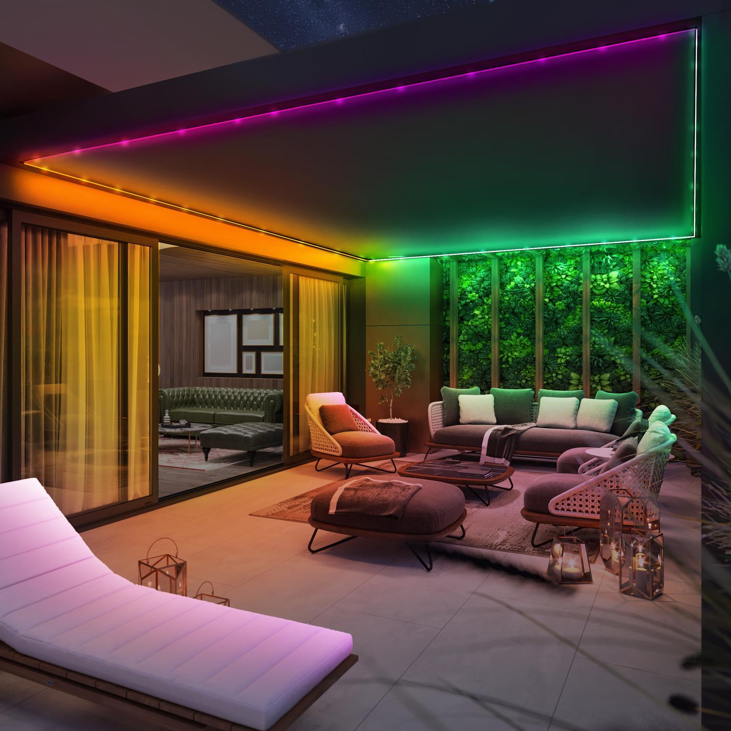 Feit 10 ft. L Color Changing Plug-In LED Tape Light 1 pk