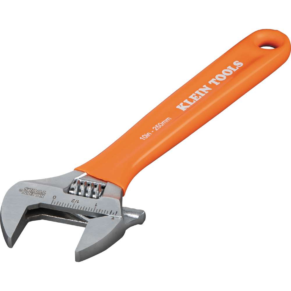 Klein Extra-Capacity Adjustable Wrench, 10-in.