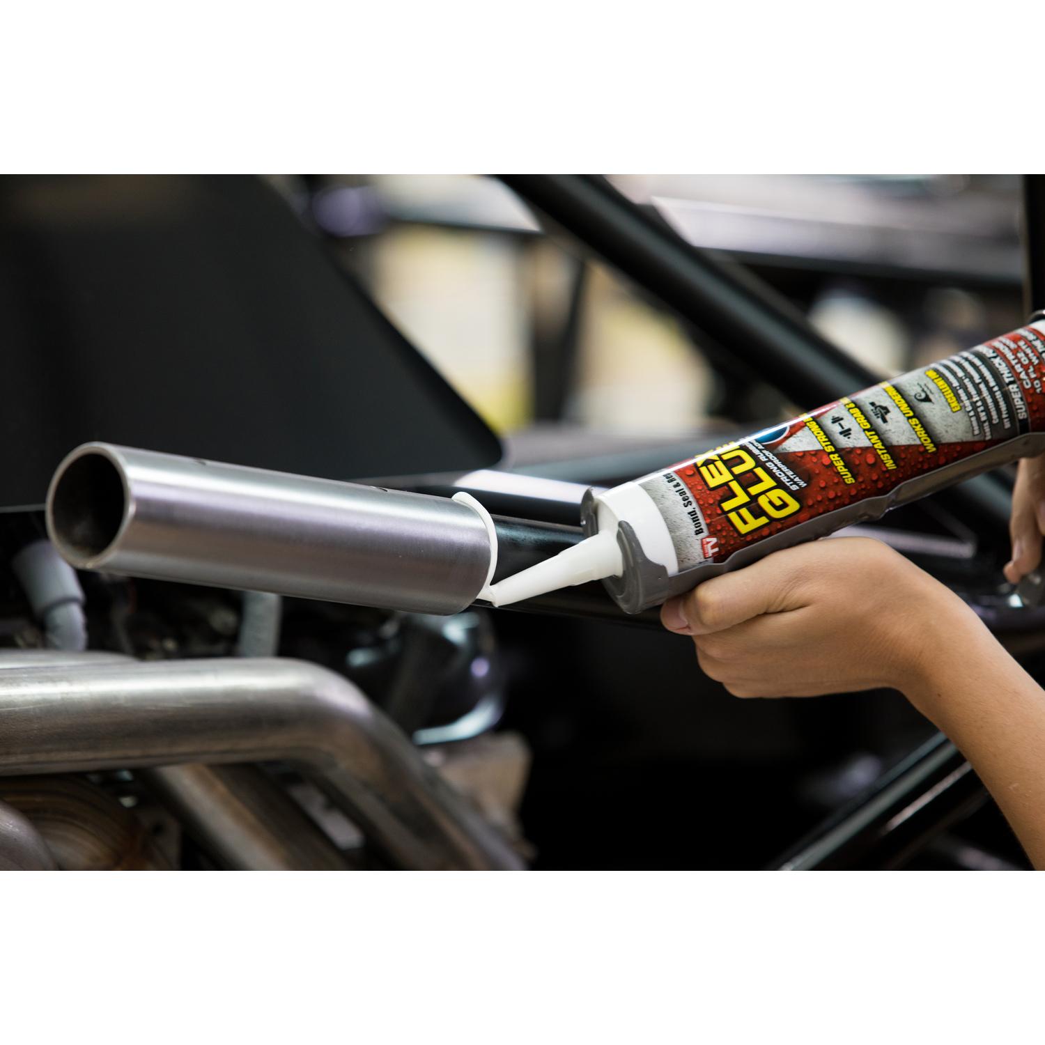 Flex Seal Family of Products FLEX GLUE White Rubberized Waterproof Adhesive 10 oz