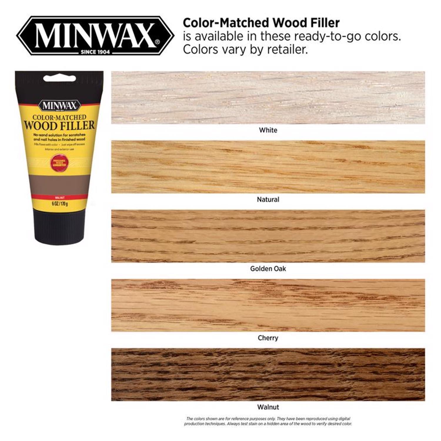 Minwax Color-Matched Natural Wood Filler 6 oz