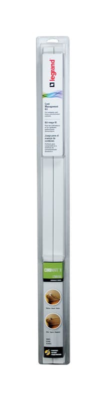 Legrand Cordmate 1 x 1/2 in. D X 120 in. L Cord Cover Kit 1 pk