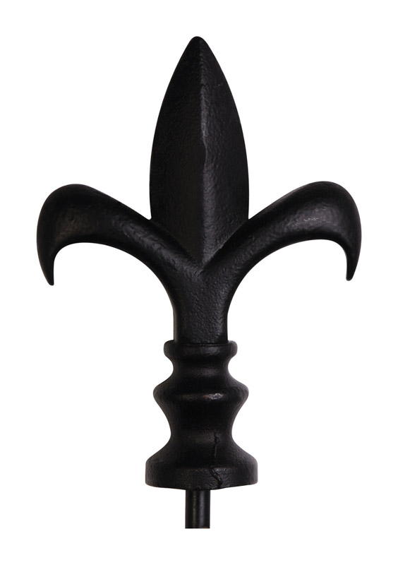 Evergreen 16 in. L Black Metal Garden Flag Stand