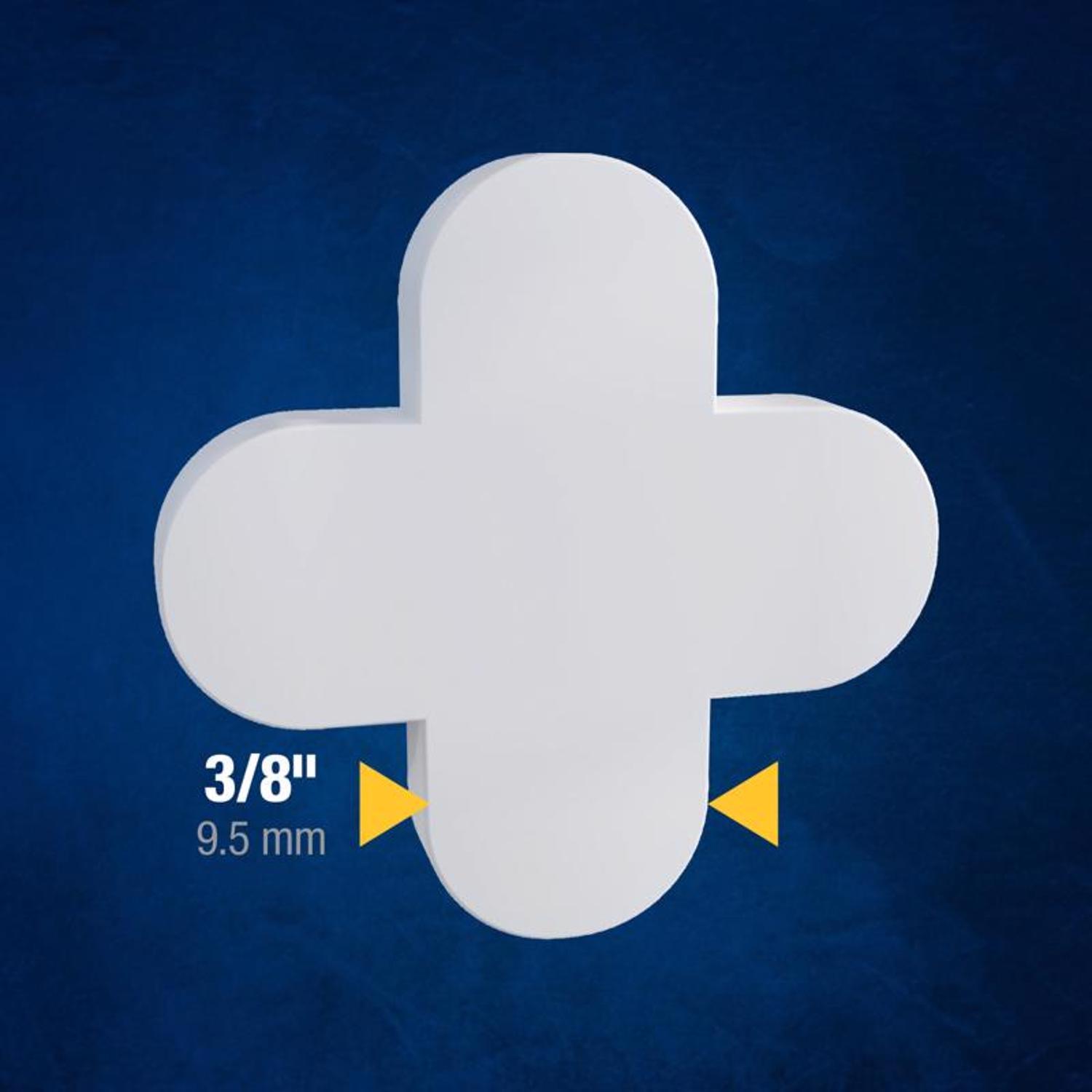 QEP 1.1 in. H X 1.1 in. W X 0.1 in. L Plastic Tile Spacer 100 pk