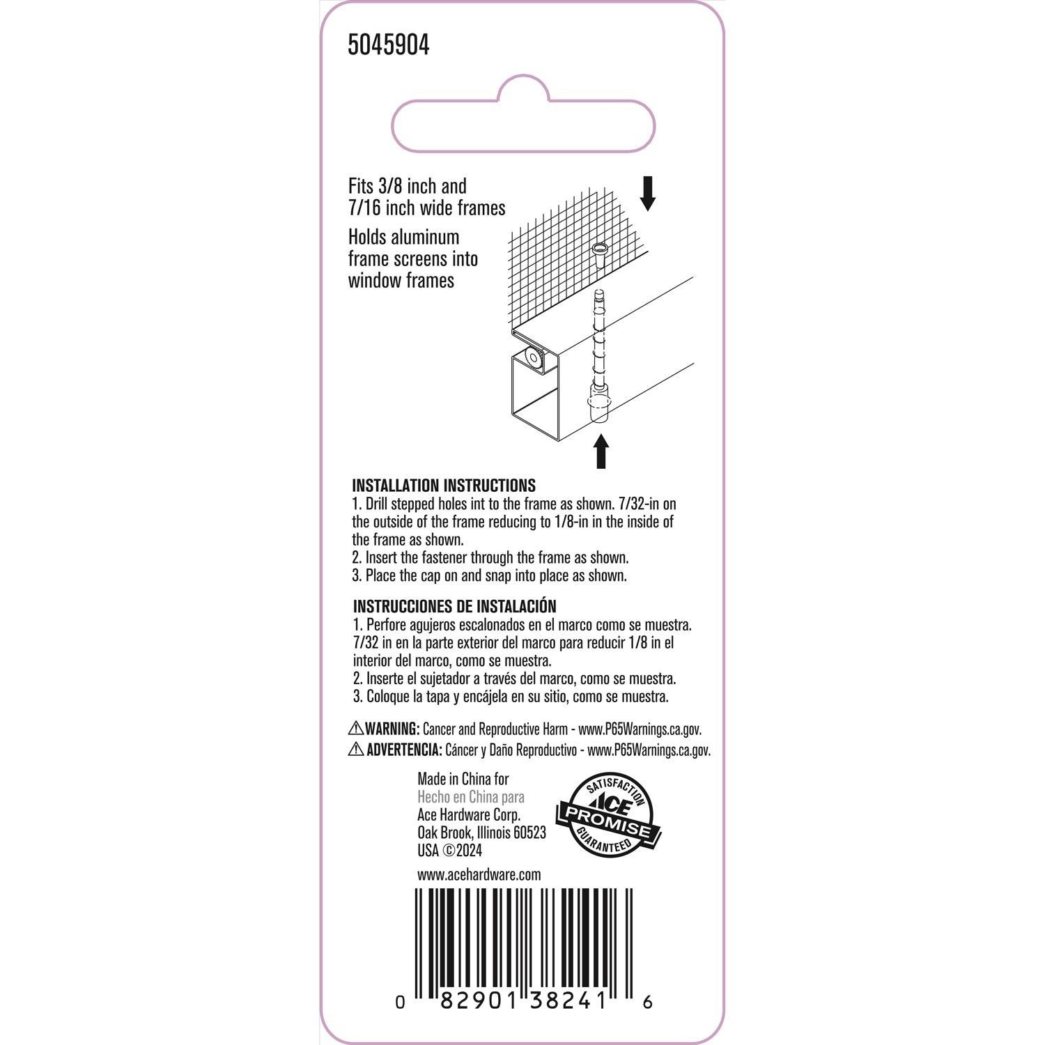Ace Zinc Screen Plunger 6 Pack