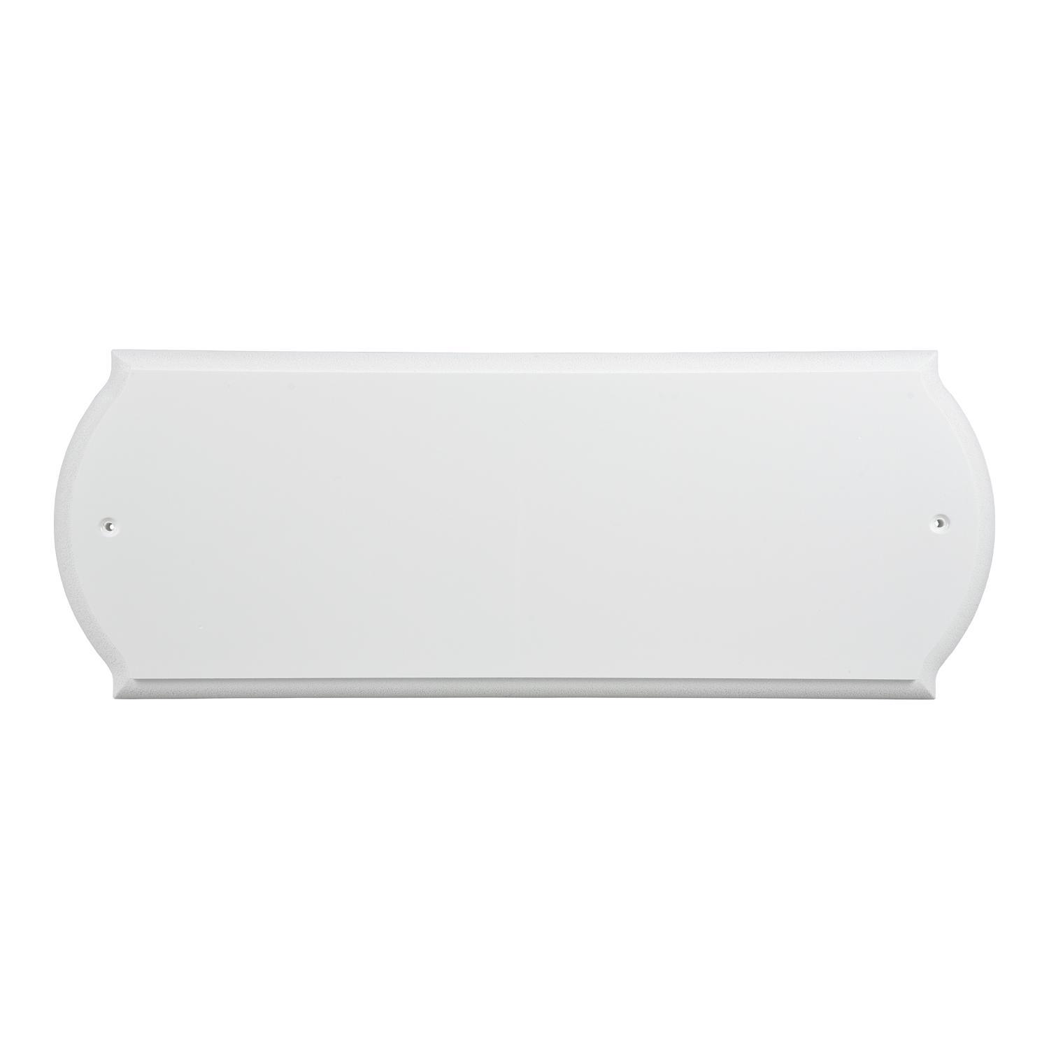 HILLMAN White Plastic Paintable Address Plate