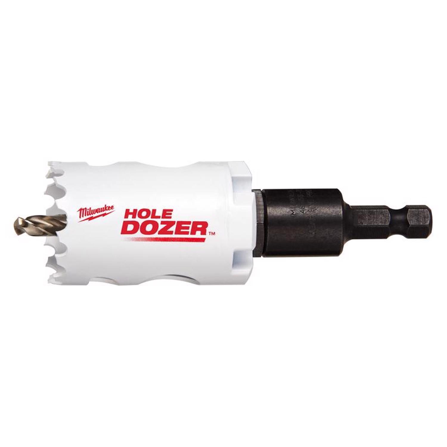 Milwaukee Hole Dozer 1-3/8 in. Bi-Metal 3.5 in. L X 3/8 in. D Hole Saw with Arbor and Pilot Bit Arbo