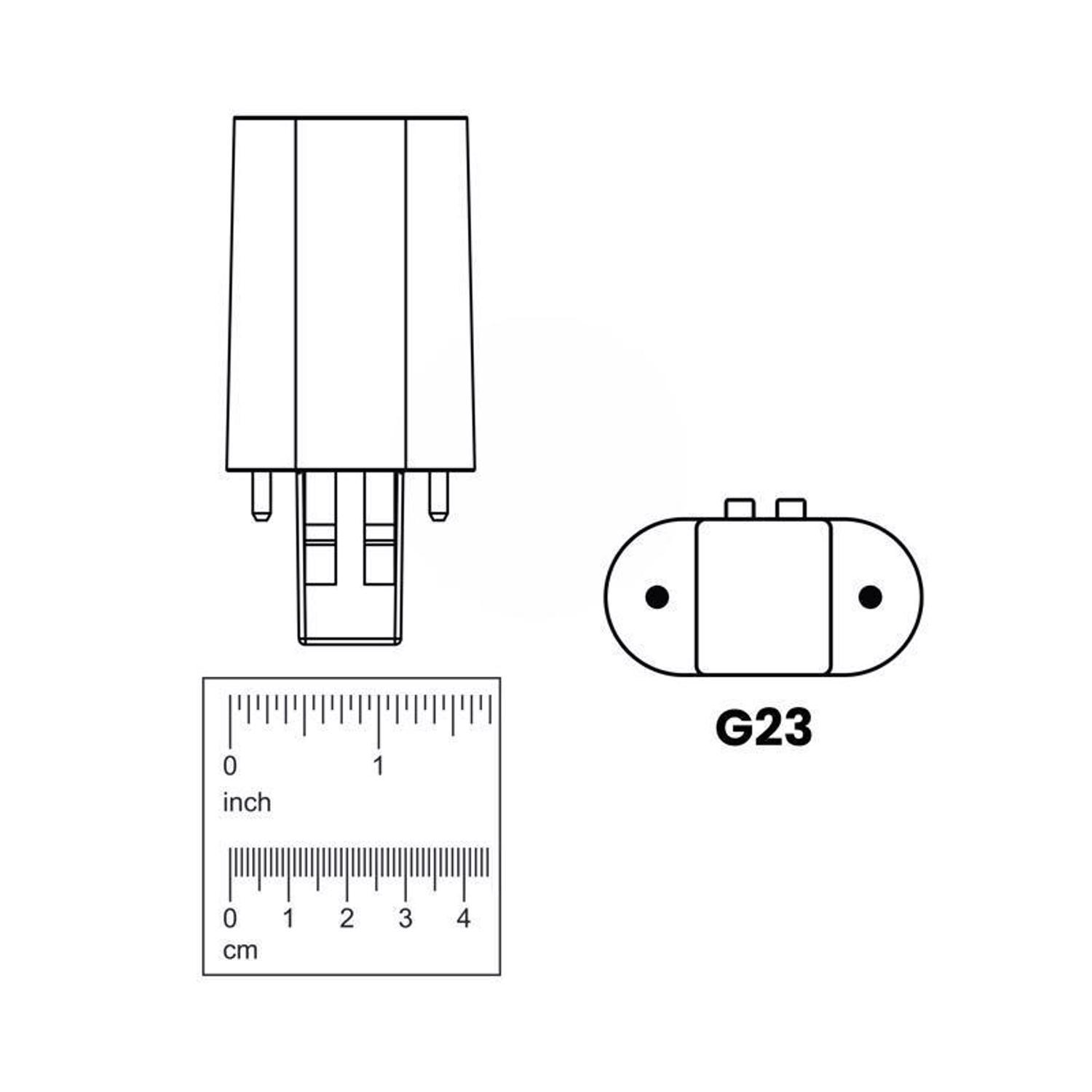 Feit LED Linear PL G23 LED Tube Light Soft White 9 Watt Equivalence 1 pk