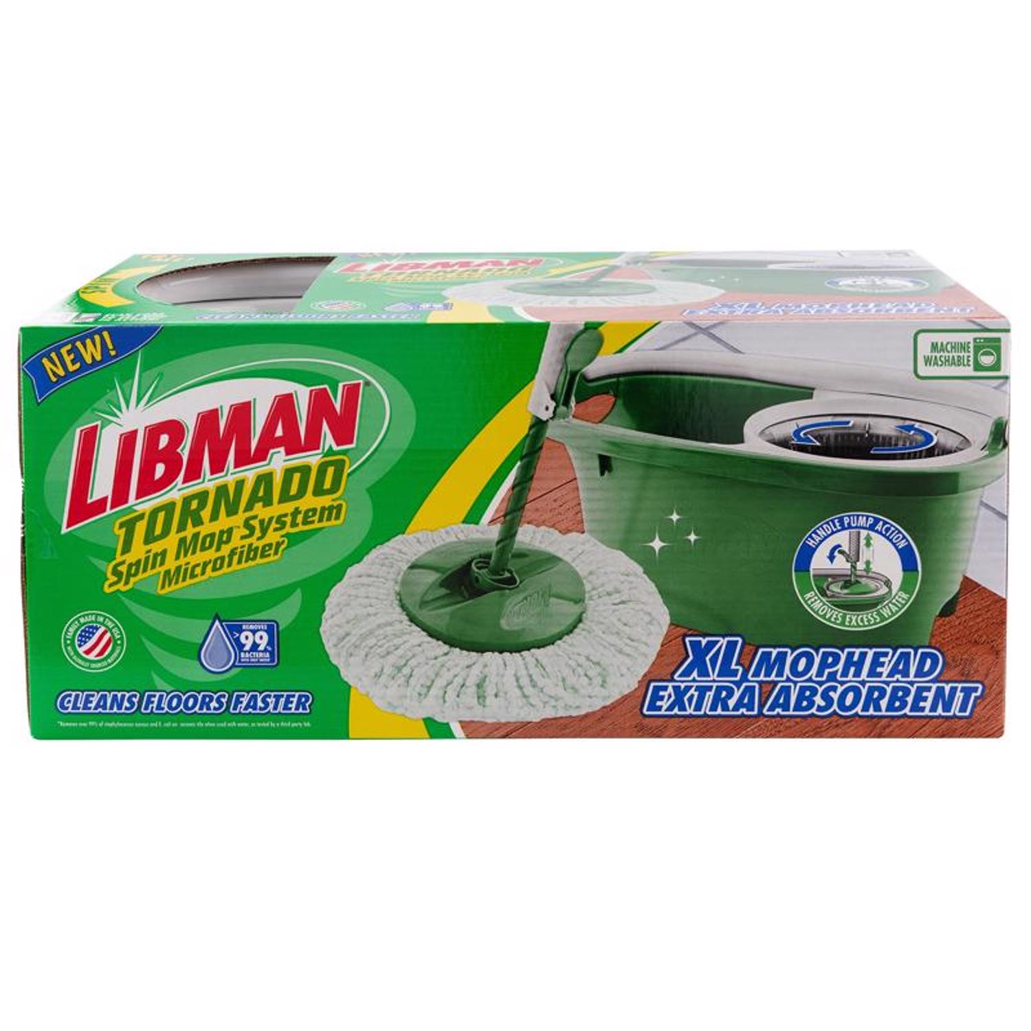 Libman Tornado 14 in. W Spin Mop with Bucket Stine Home + Yard The