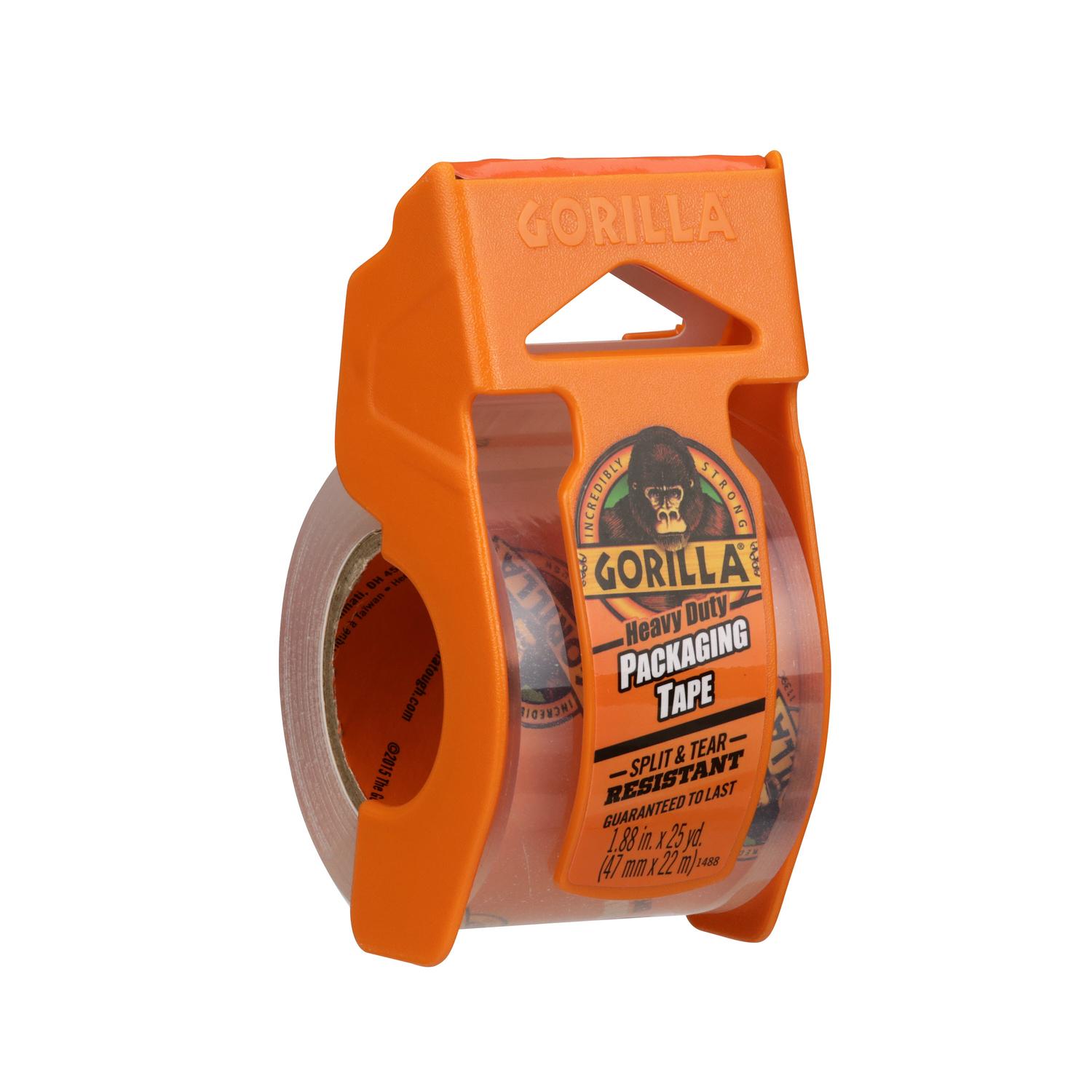 Gorilla 1.88 in. W X 25 yd L Heavy-Duty Packaging Tape with Dispenser