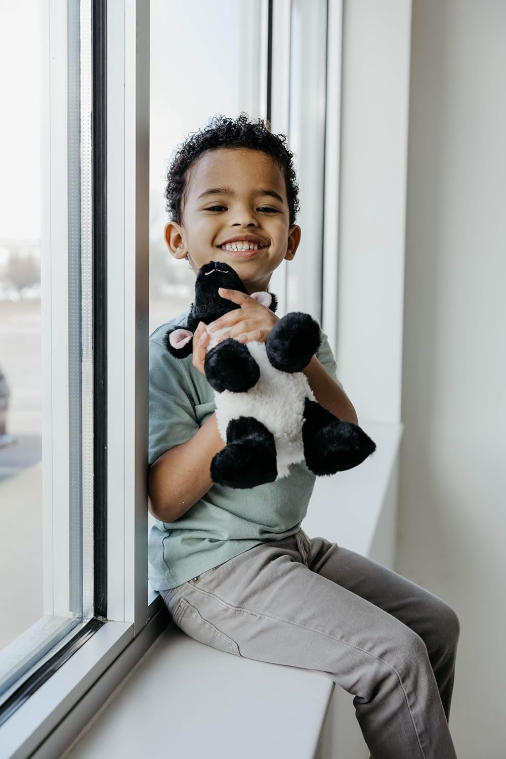 The Petting Zoo Floppy Lamb Stuffed Animal Plushie 9 in.