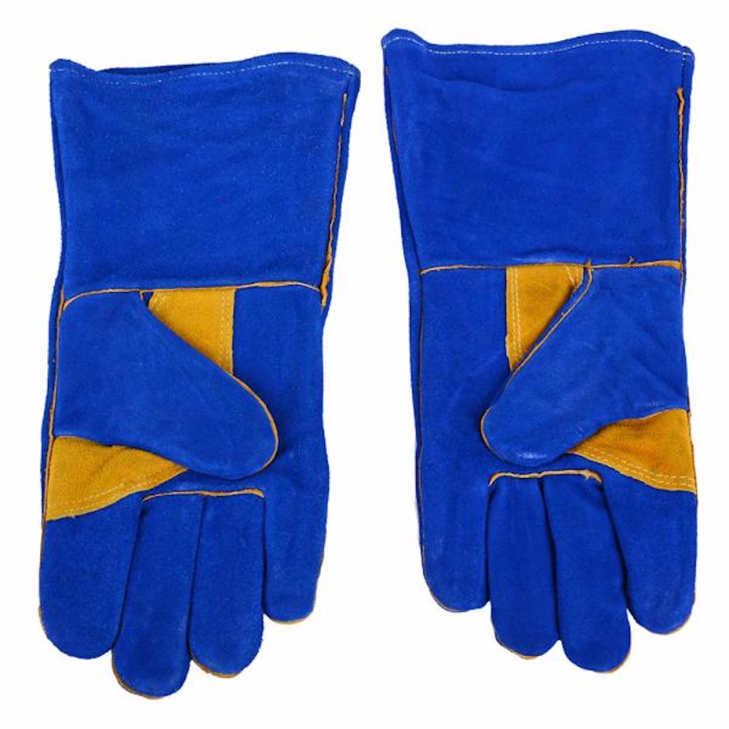Forney 13 in. Insulated Leather Welding Gloves Blue XL 1 Pack