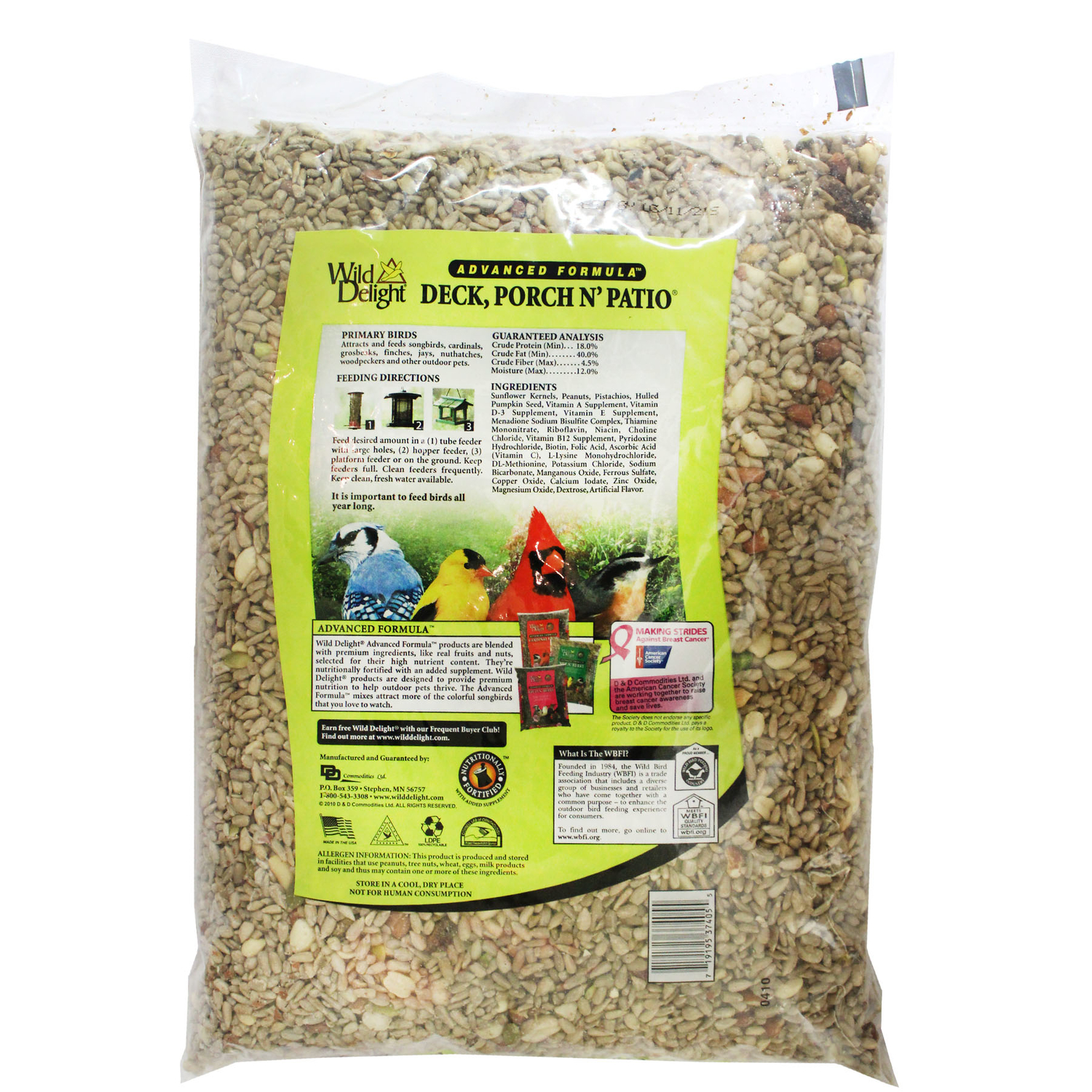 Wild Delight Deck Porch N Patio Assorted Species Sunflower Seeds Wild