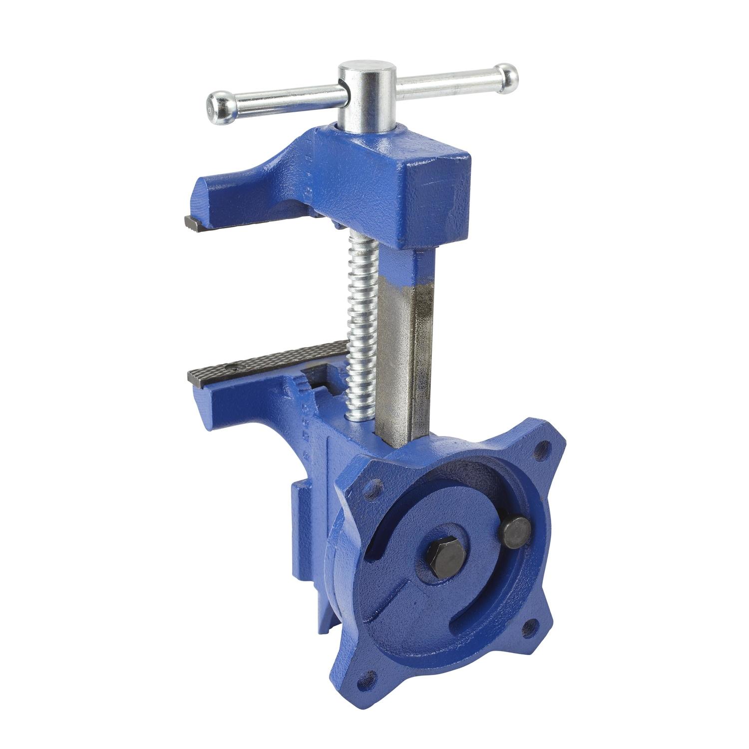 Irwin 4.5 in. Steel Workshop Bench Vise Swivel Base