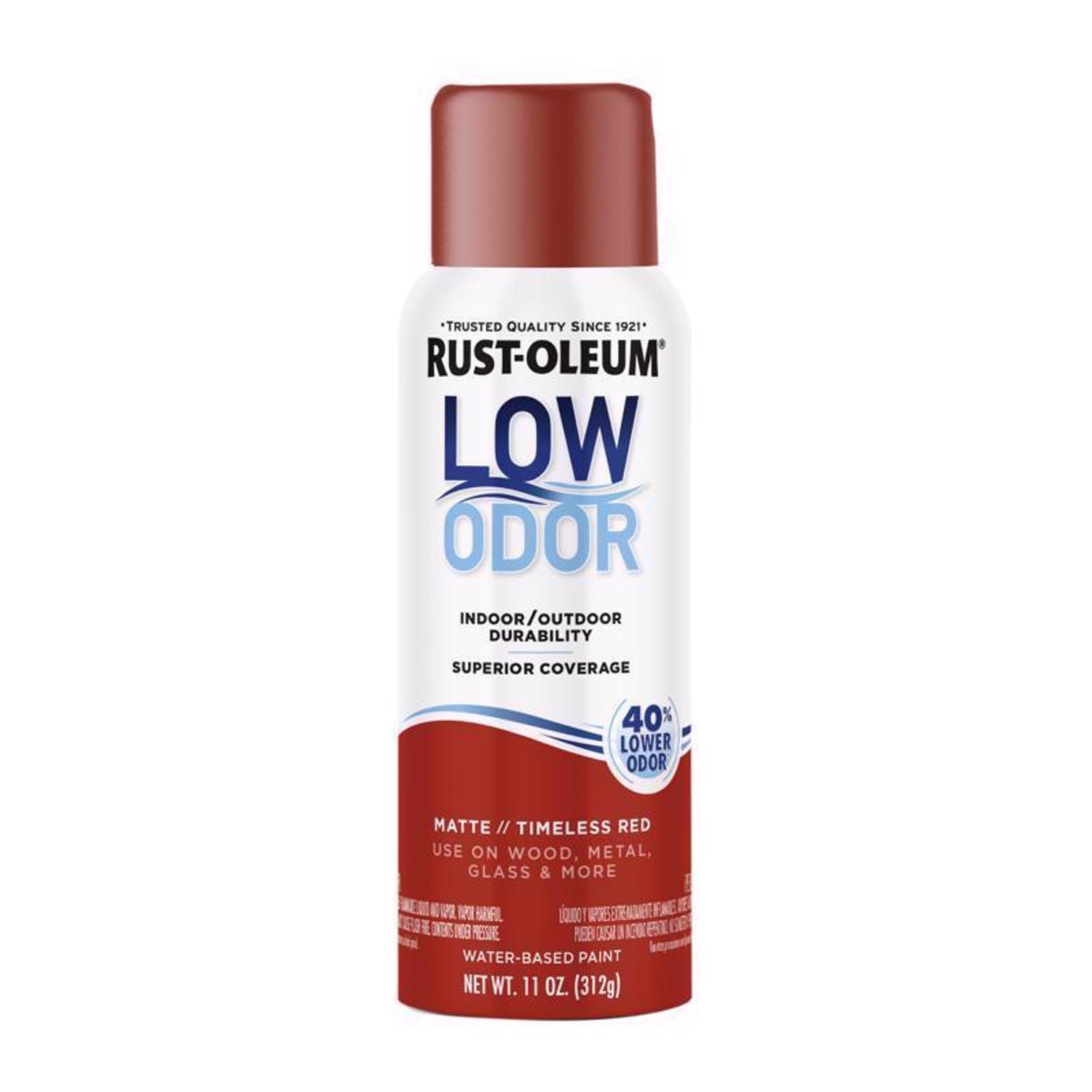 Rust-Oleum Low Odor Matte Timeless Red Spray Paint 11 oz.