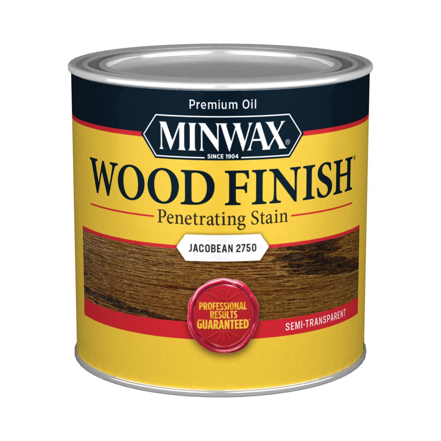 Minwax Wood Finish Semi-Transparent Jacobean Oil-Based Penetrating Wood Stain 1/2 pt