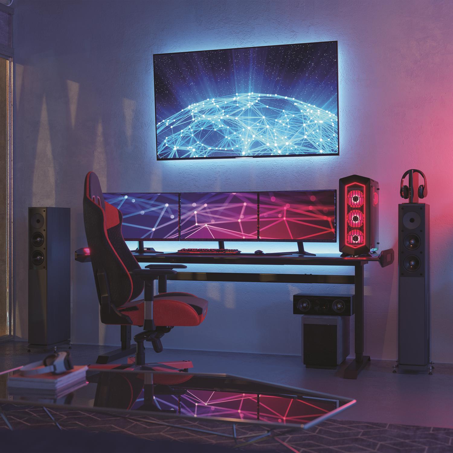 Feit 16 ft. L Color Changing Plug-In LED Tape Light 1 pk