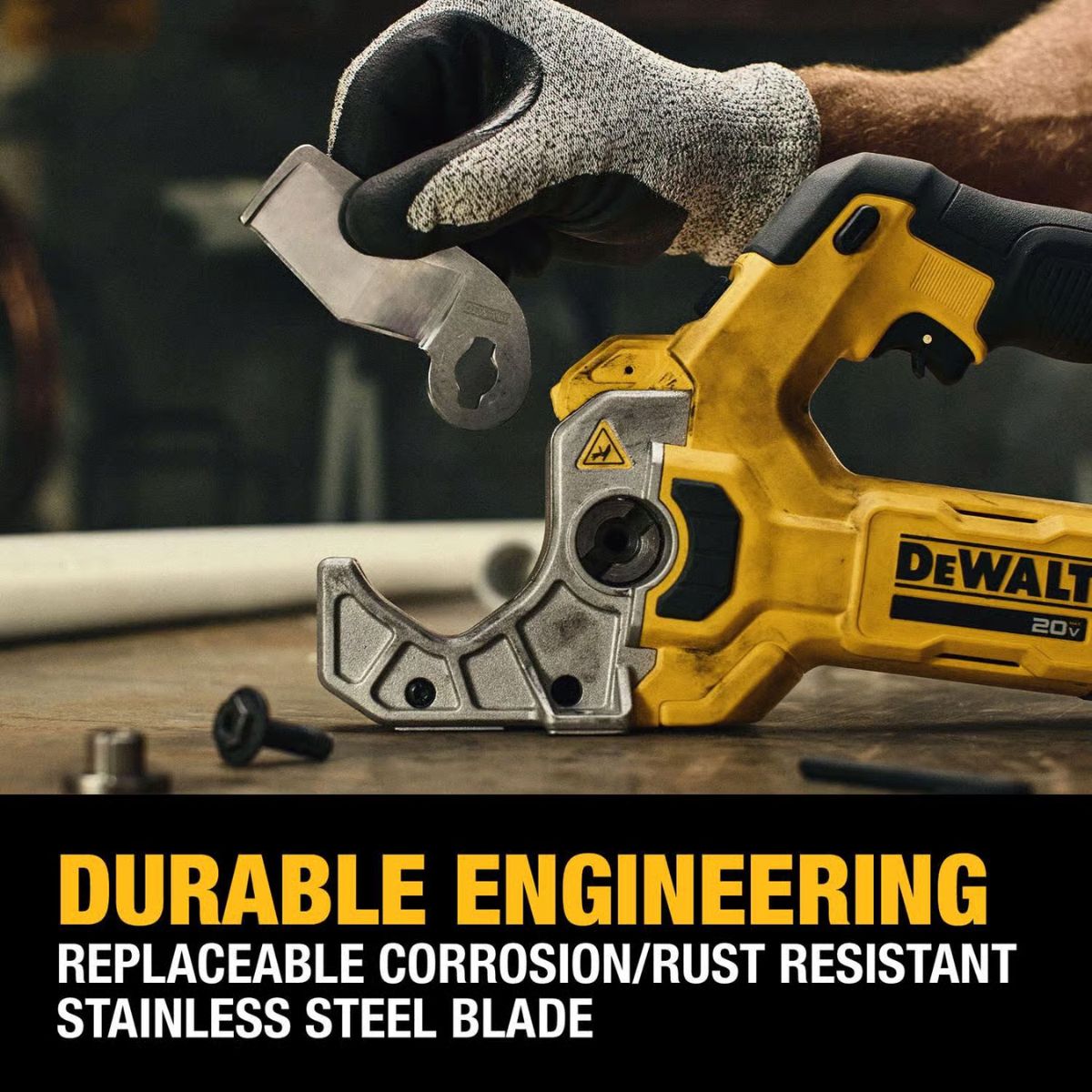 DeWalt 20V MAX XR 2 in. Plastic Pipe and Tubing Cutter Black/Yellow 1 Piece