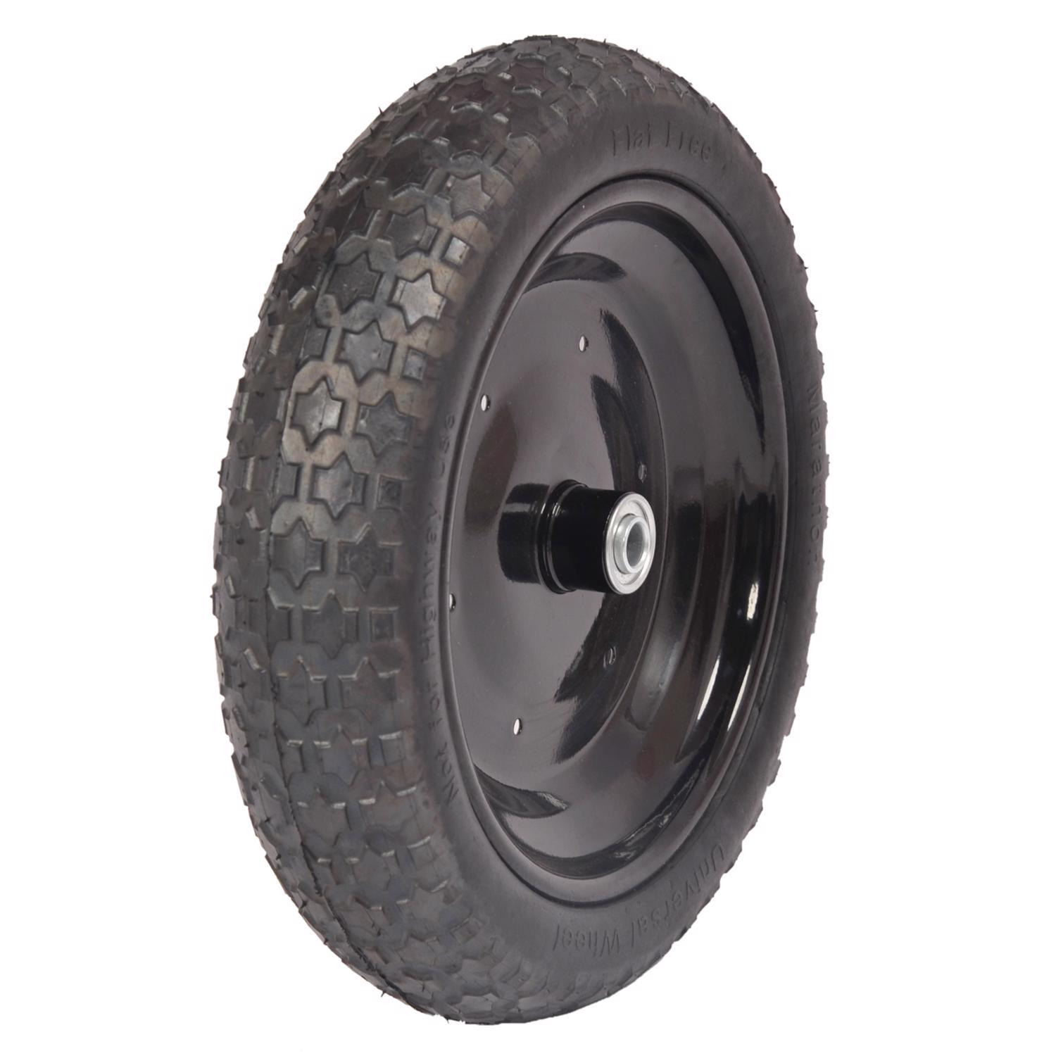Marathon Universal Fit 8 in. D X 14.5 in. D 300 lb. cap. Centered Wheelbarrow Tire Polyurethane 1 pk